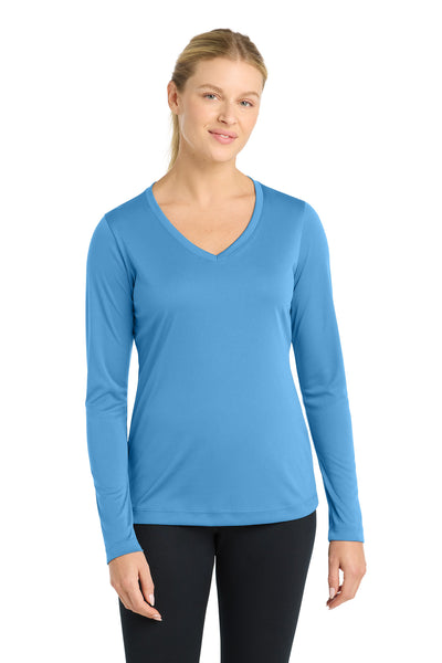 Custom Personalized Sport-Tek ®  Women's Long Sleeve PosiCharge ®  Competitor V-Neck Tee. LST353LS