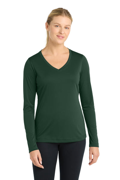 Custom Personalized Sport-Tek ®  Women's Long Sleeve PosiCharge ®  Competitor V-Neck Tee. LST353LS