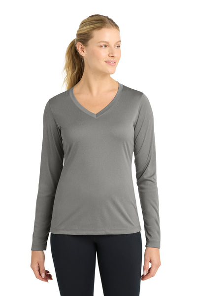 Custom Personalized Sport-Tek ®  Women's Long Sleeve PosiCharge ®  Competitor V-Neck Tee. LST353LS