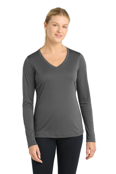 Custom Personalized Sport-Tek ®  Women's Long Sleeve PosiCharge ®  Competitor V-Neck Tee. LST353LS