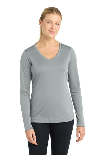 Custom Personalized Sport-Tek ®  Women's Long Sleeve PosiCharge ®  Competitor V-Neck Tee. LST353LS