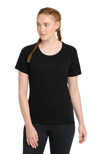 Custom Personalized Sport-Tek  ®  Women's PosiCharge  ®  Tri-Blend Wicking Scoop Neck Raglan Tee. LST400