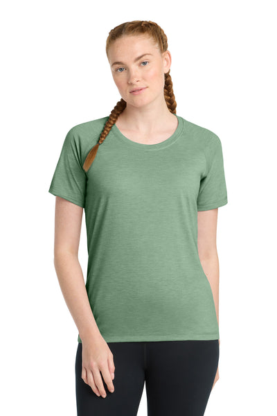 Custom Personalized Sport-Tek  ®  Women's PosiCharge  ®  Tri-Blend Wicking Scoop Neck Raglan Tee. LST400
