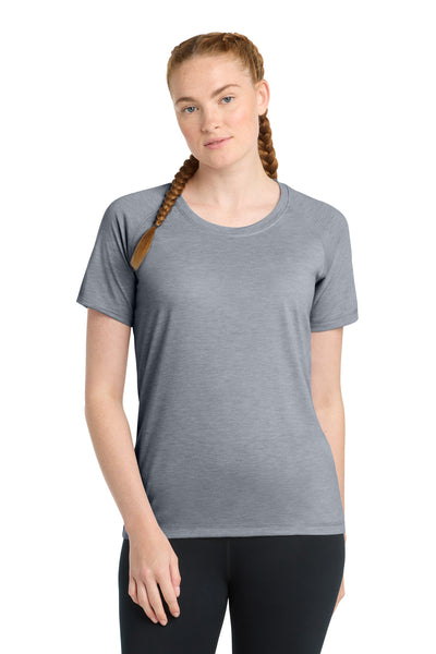 Custom Personalized Sport-Tek  ®  Women's PosiCharge  ®  Tri-Blend Wicking Scoop Neck Raglan Tee. LST400