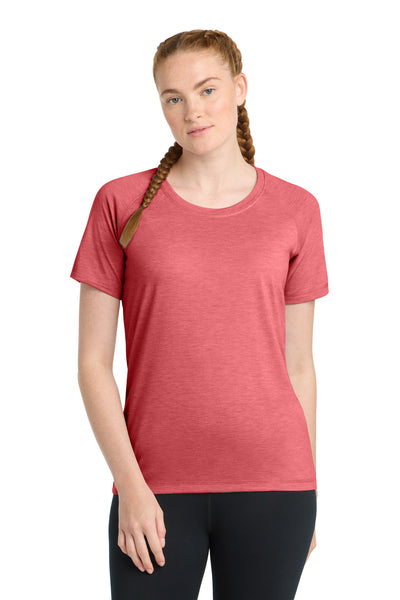 Custom Personalized Sport-Tek  ®  Women's PosiCharge  ®  Tri-Blend Wicking Scoop Neck Raglan Tee. LST400