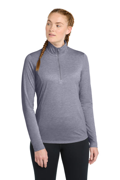 Custom Personalized Sport-Tek  ®  Women's PosiCharge  ®  Tri-Blend Wicking 1/4-Zip Pullover. LST407