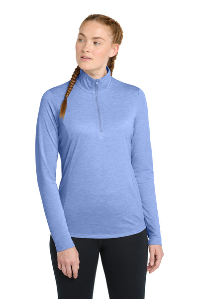 Custom Personalized Sport-Tek  ®  Women's PosiCharge  ®  Tri-Blend Wicking 1/4-Zip Pullover. LST407