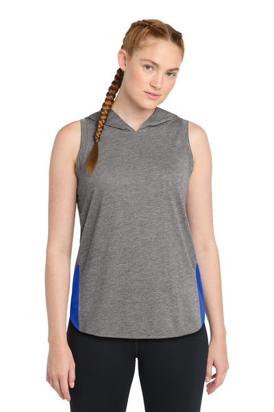 Custom Personalized Sport-Tek  ®  Women's PosiCharge  ®  Tri-Blend Wicking Draft Hoodie Tank. LST410