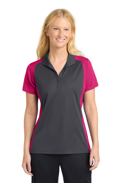 Custom Personalized Sport-Tek ®  Women's Colorblock Micropique Sport-Wick ®  Polo. LST652