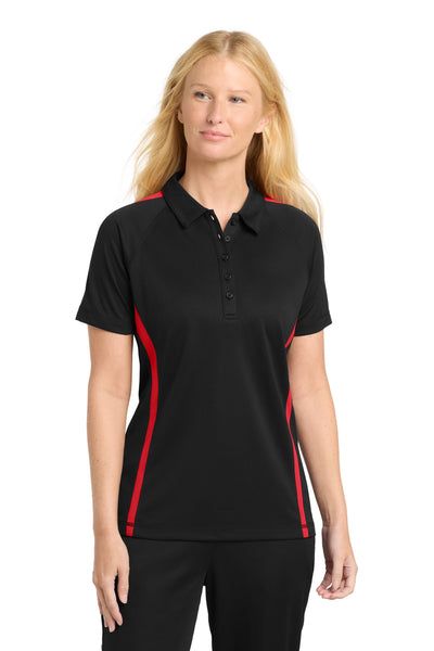 Custom Personalized Sport-Tek ®  Women's PosiCharge ®  Micro-Mesh Colorblock Polo. LST685