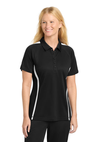 Custom Personalized Sport-Tek ®  Women's PosiCharge ®  Micro-Mesh Colorblock Polo. LST685