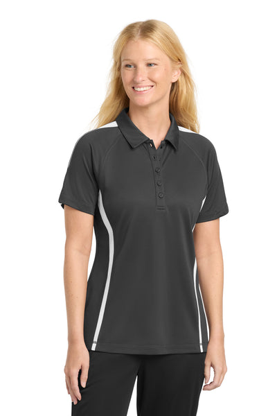Custom Personalized Sport-Tek ®  Women's PosiCharge ®  Micro-Mesh Colorblock Polo. LST685