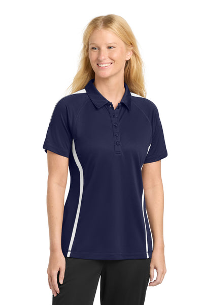 Custom Personalized Sport-Tek ®  Women's PosiCharge ®  Micro-Mesh Colorblock Polo. LST685