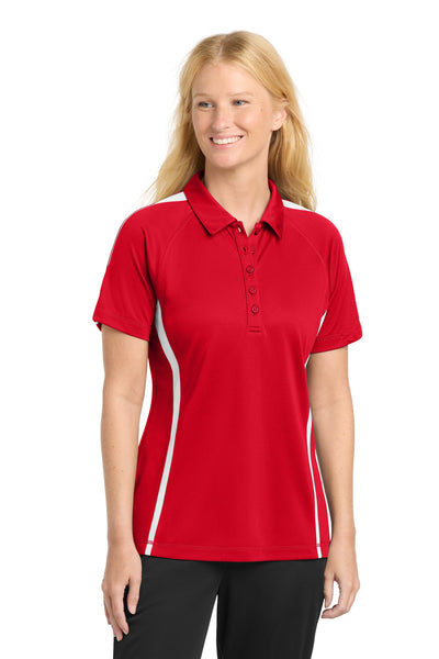 Custom Personalized Sport-Tek ®  Women's PosiCharge ®  Micro-Mesh Colorblock Polo. LST685