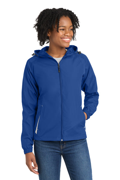 Custom Personalized Sport-Tek ®  Women's Colorblock Hooded Raglan Jacket. LST76
