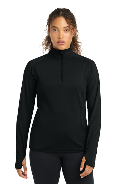 Custom Personalized Sport-Tek ®  Women's Sport-Wick ®  Stretch 1/4-Zip Pullover. LST850