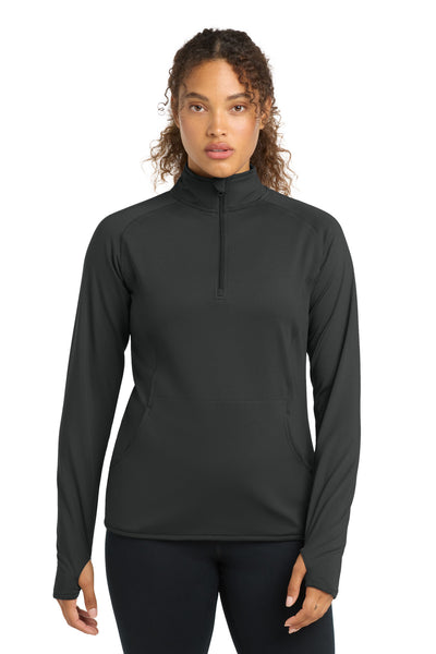 Custom Personalized Sport-Tek ®  Women's Sport-Wick ®  Stretch 1/4-Zip Pullover. LST850