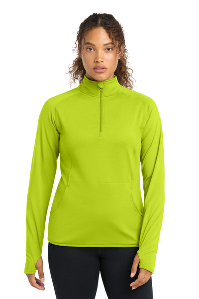Custom Personalized Sport-Tek ®  Women's Sport-Wick ®  Stretch 1/4-Zip Pullover. LST850