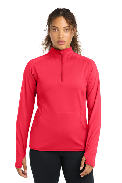 Custom Personalized Sport-Tek ®  Women's Sport-Wick ®  Stretch 1/4-Zip Pullover. LST850