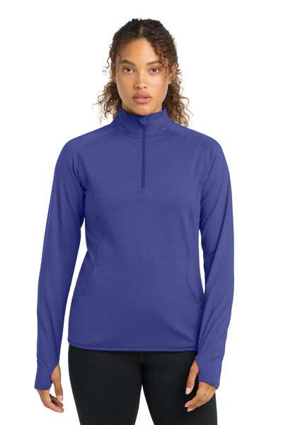 Custom Personalized Sport-Tek ®  Women's Sport-Wick ®  Stretch 1/4-Zip Pullover. LST850