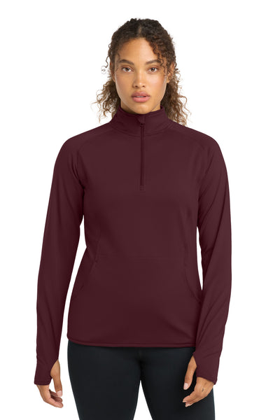 Custom Personalized Sport-Tek ®  Women's Sport-Wick ®  Stretch 1/4-Zip Pullover. LST850
