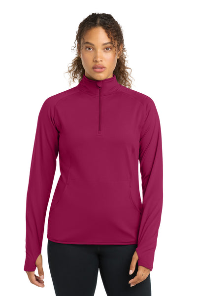 Custom Personalized Sport-Tek ®  Women's Sport-Wick ®  Stretch 1/4-Zip Pullover. LST850