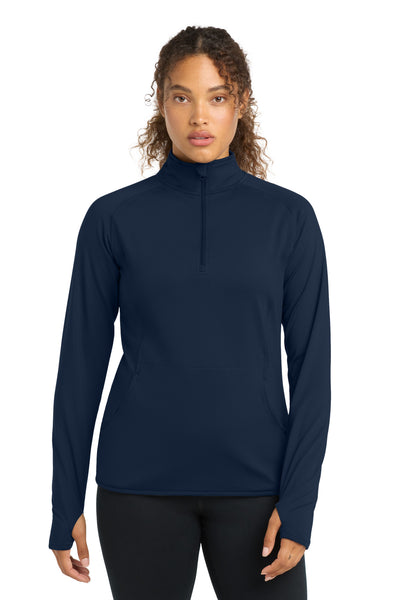 Custom Personalized Sport-Tek ®  Women's Sport-Wick ®  Stretch 1/4-Zip Pullover. LST850