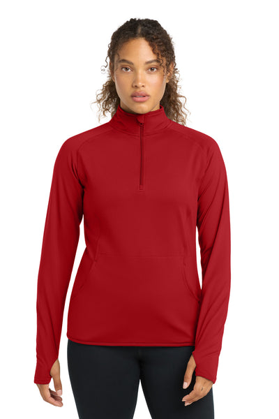 Custom Personalized Sport-Tek ®  Women's Sport-Wick ®  Stretch 1/4-Zip Pullover. LST850