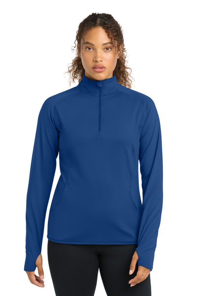Custom Personalized Sport-Tek ®  Women's Sport-Wick ®  Stretch 1/4-Zip Pullover. LST850