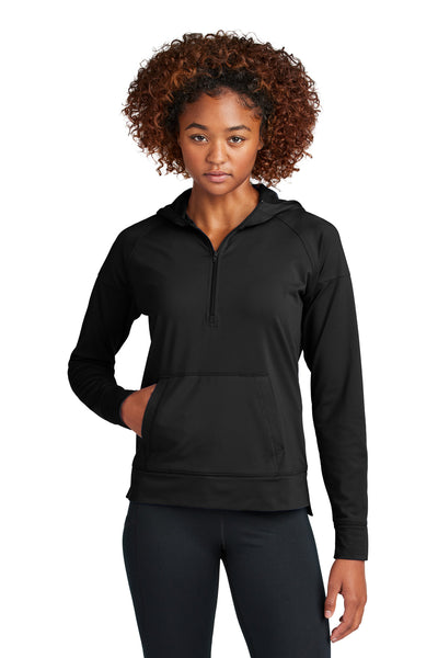 Custom Personalized Sport-Tek ®  Women's Sport-Wick ®  Stretch 1/2-Zip Hoodie LST856