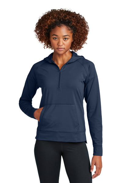 Custom Personalized Sport-Tek ®  Women's Sport-Wick ®  Stretch 1/2-Zip Hoodie LST856
