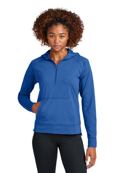 Custom Personalized Sport-Tek ®  Women's Sport-Wick ®  Stretch 1/2-Zip Hoodie LST856