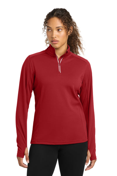 Custom Personalized Sport-Tek ®  Women's Sport-Wick ®  Textured 1/4-Zip Pullover.  LST860