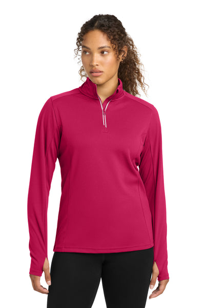 Custom Personalized Sport-Tek ®  Women's Sport-Wick ®  Textured 1/4-Zip Pullover.  LST860