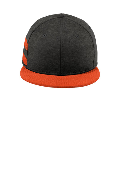 Custom New Era  Shadow Heather Striped Flat Bill Snapback Cap NE408