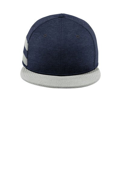 Custom New Era  Shadow Heather Striped Flat Bill Snapback Cap NE408
