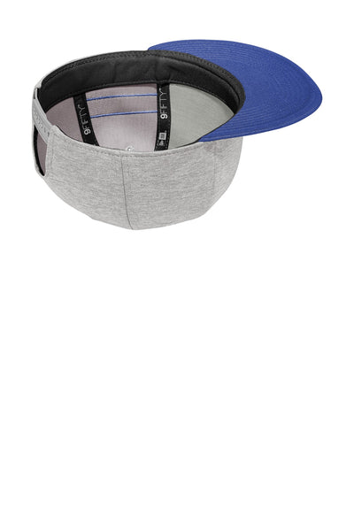 Custom New Era  Shadow Heather Striped Flat Bill Snapback Cap NE408