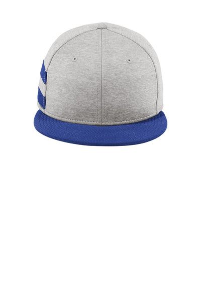 Custom New Era  Shadow Heather Striped Flat Bill Snapback Cap NE408