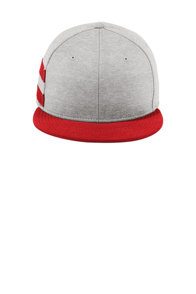 Custom New Era  Shadow Heather Striped Flat Bill Snapback Cap NE408