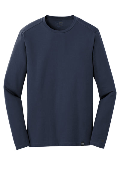 Custom New Era  Heritage Blend Long Sleeve Crew Tee. NEA102