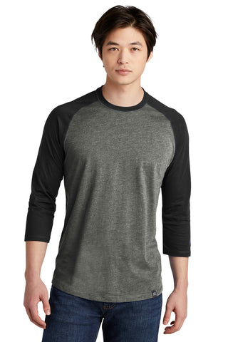 Custom New Era  Heritage Blend 3/4-Sleeve Baseball Raglan Tee. NEA104