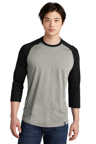 Custom New Era  Heritage Blend 3/4-Sleeve Baseball Raglan Tee. NEA104