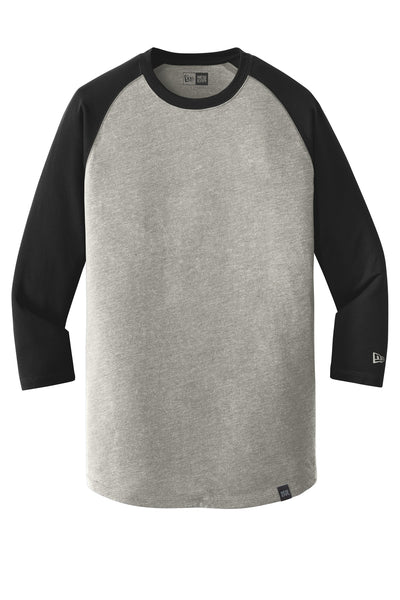 Custom New Era  Heritage Blend 3/4-Sleeve Baseball Raglan Tee. NEA104