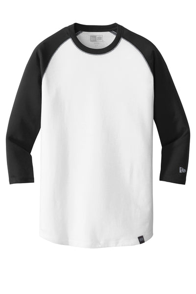 Custom New Era  Heritage Blend 3/4-Sleeve Baseball Raglan Tee. NEA104