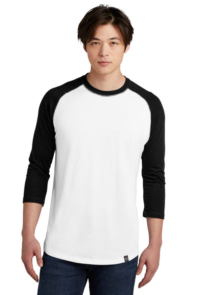 Custom New Era  Heritage Blend 3/4-Sleeve Baseball Raglan Tee. NEA104