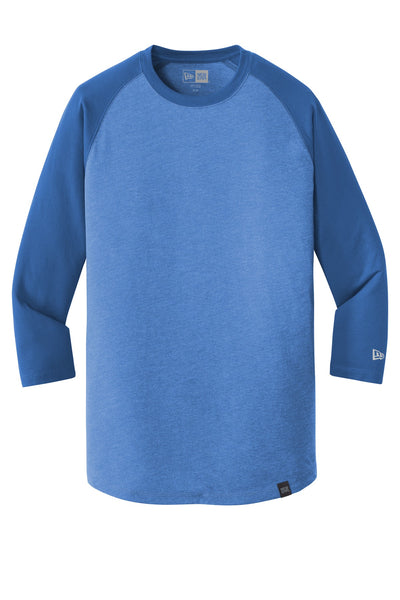 Custom New Era  Heritage Blend 3/4-Sleeve Baseball Raglan Tee. NEA104