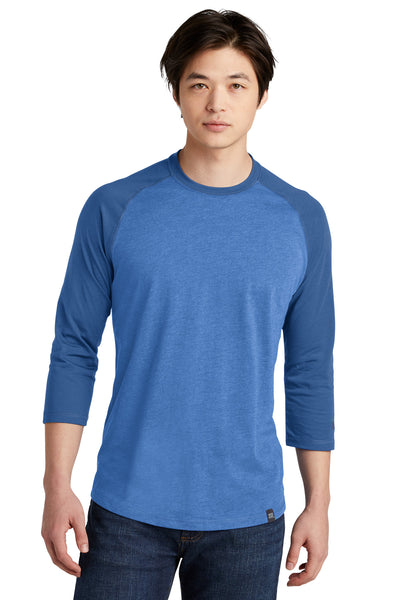 Custom New Era  Heritage Blend 3/4-Sleeve Baseball Raglan Tee. NEA104