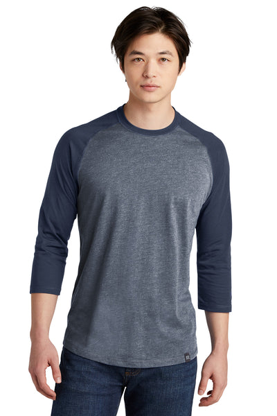 Custom New Era  Heritage Blend 3/4-Sleeve Baseball Raglan Tee. NEA104
