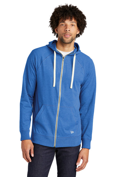 Custom New Era  Sueded Cotton Blend Full-Zip Hoodie. NEA122