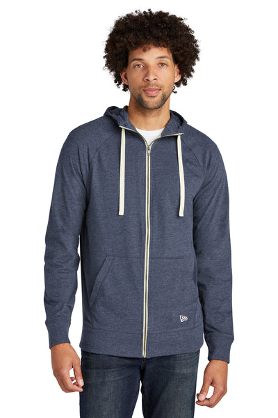 Custom New Era  Sueded Cotton Blend Full-Zip Hoodie. NEA122